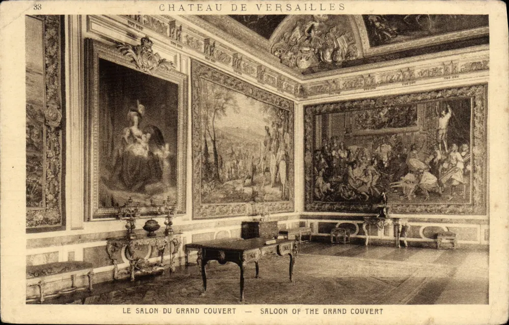 Château de Versailles — Salon du Grand Couvert — éditeur Braun & Cie, Paris, n° 33 - Frente