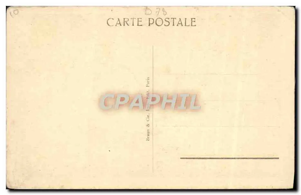 Château de Versailles — Salon du Grand Couvert — éditeur Braun & Cie, Paris, n° 33 - Verso