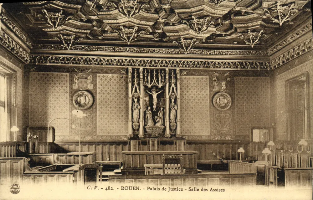 Rouen — Palast der Gerechtigkeit — Gerichtssaal — C.V. 482 - Vorderseite