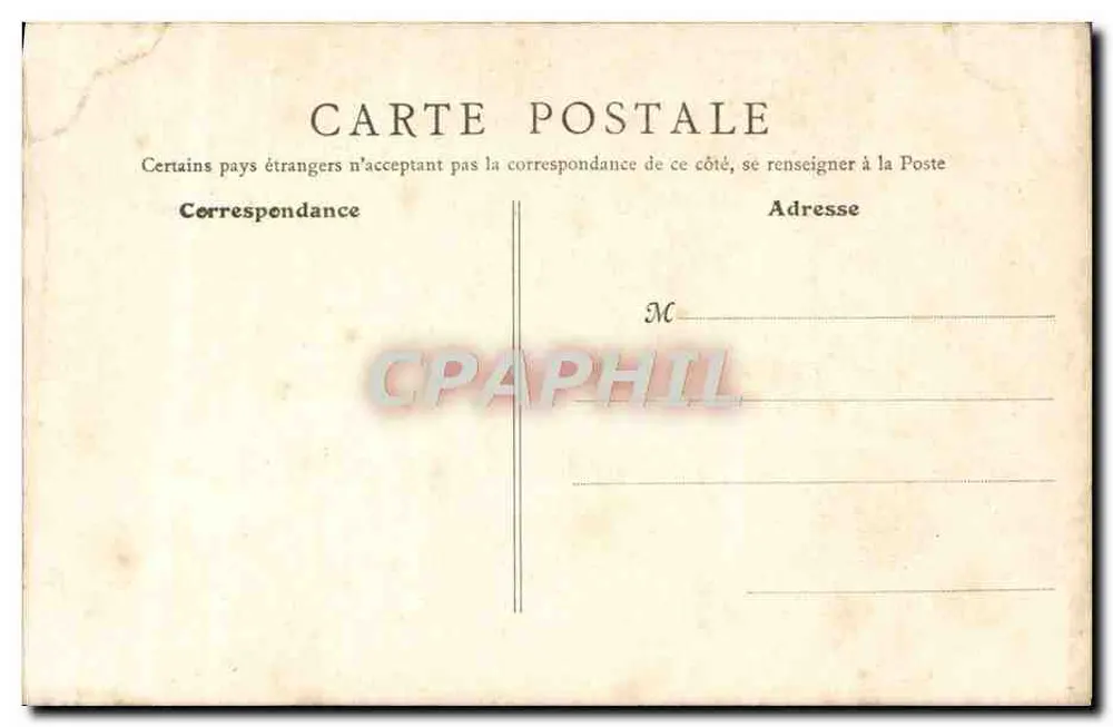 Le Mans - A Estátua de Chanzy — editor anônimo, n°72 - Verso