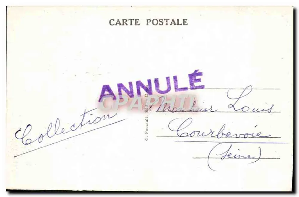 Dreux (E-et-L.) — Brücke des Parks und Apsis der Kapelle St-Louis — G. Foucault, n°42 - Rückseite
