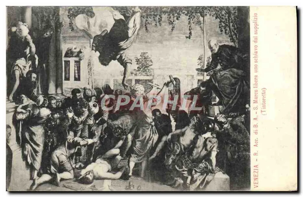 Venedig — Szene des Martyriums des Heiligen Markus — Verlag Giov. Zanetti, Nr. 9 - Vorderseite
