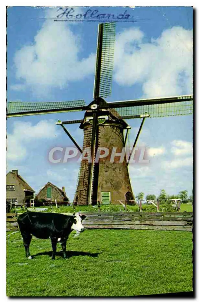 Moulin à vent de Warmond — Grote ronde stenen watermolen — Imprimé par N.V. NOVA - Vorderseite
