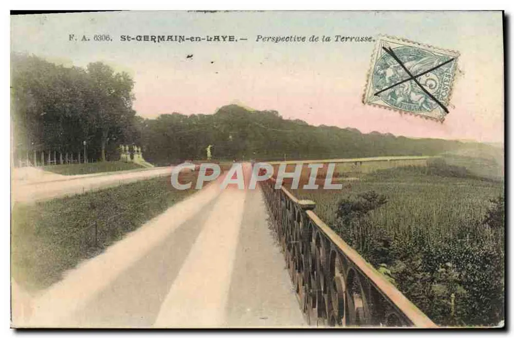 St-GERMAIN-en-LAYE — Perspectiva da Terrusse — F.A. 6306 - Frente