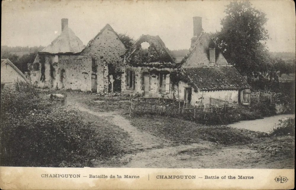 Champguyon — Batalha da Marne — E.D. (editor) - Frente