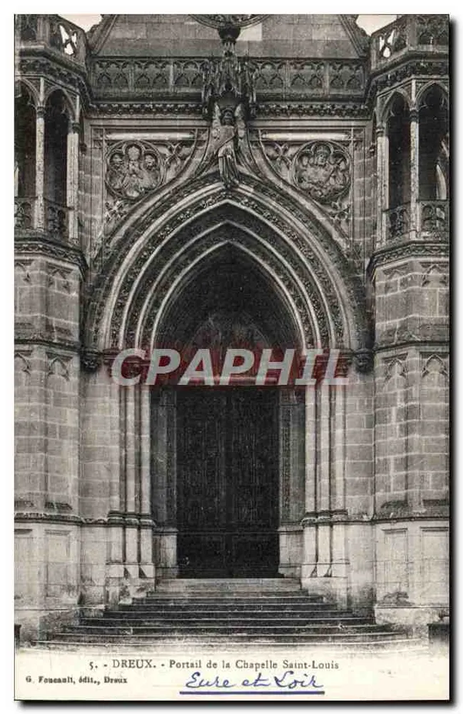 Portal der Kapelle Saint-Louis — Dreux — G. Founenalt, Verlag, Dreux - Vorderseite