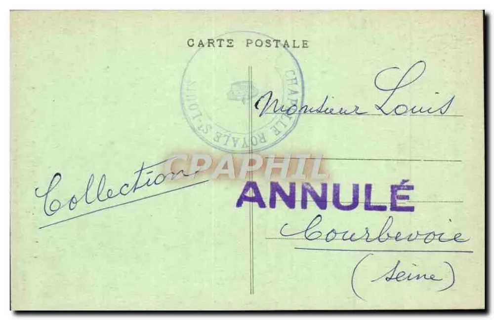 Portal der Kapelle Saint-Louis — Dreux — G. Founenalt, Verlag, Dreux - Rückseite