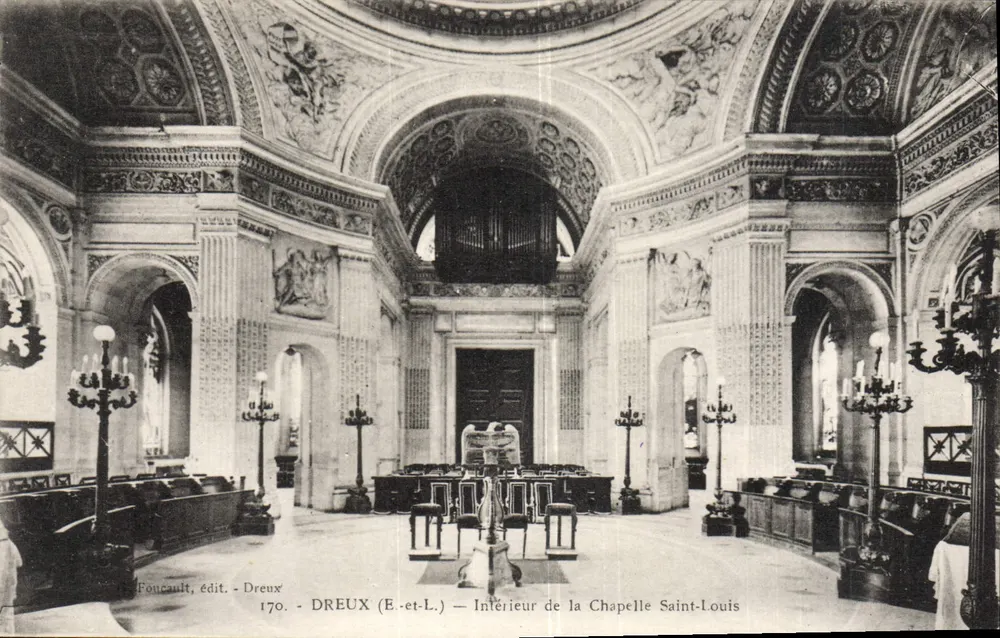 Innenansicht der Kapelle Saint-Louis — Dreux (E-et-L.) — Foncalt, Verlag - 170. - Vorderseite