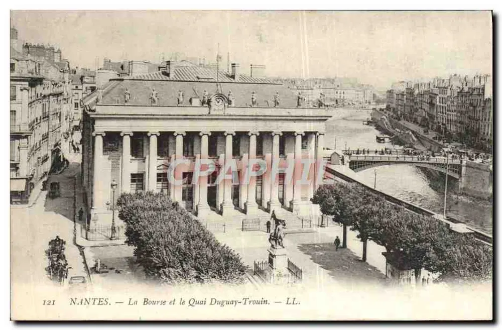 Nantes — Die Börse und der Quai Duguy-Trouin — LL. - Vorderseite