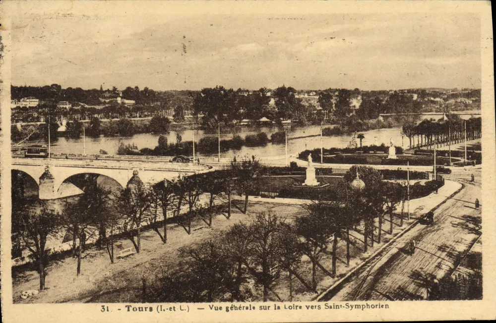Tours (Indre-et-Loire) — Allgemeine Ansicht der Loire in Richtung Saint-Symphorien — Verlag Druck auf der Karte n°31 - Vorderseite