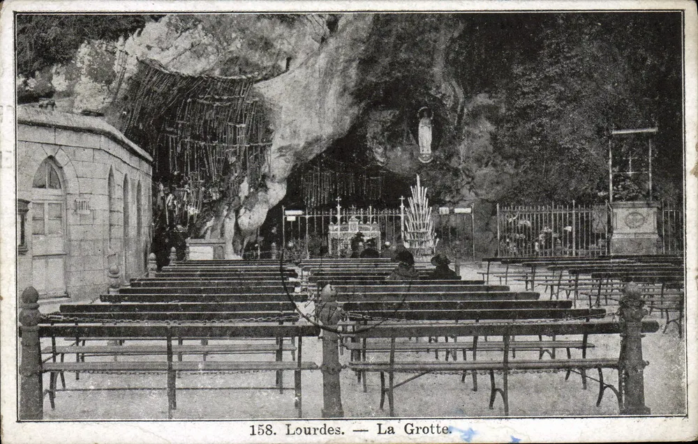 Lourdes — Grotta — Wydawca nieznany, numer serii 158 - Awers