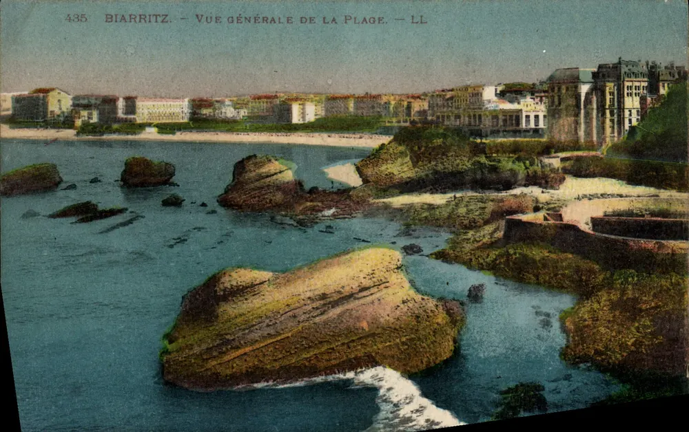 Biarritz — Vista geral da praia — LL, n° 435 - Frente