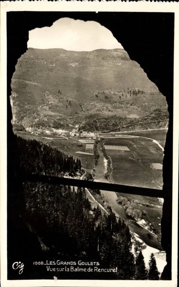 Os Grandes Goulets — Vista sobre a Balme de Rencurel — Cig — n° 1008 - Frente