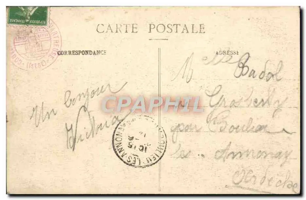 La Grande-Chartreuse - Un Coin du Couvent — G. D., éditeur, Valbonne - Verso