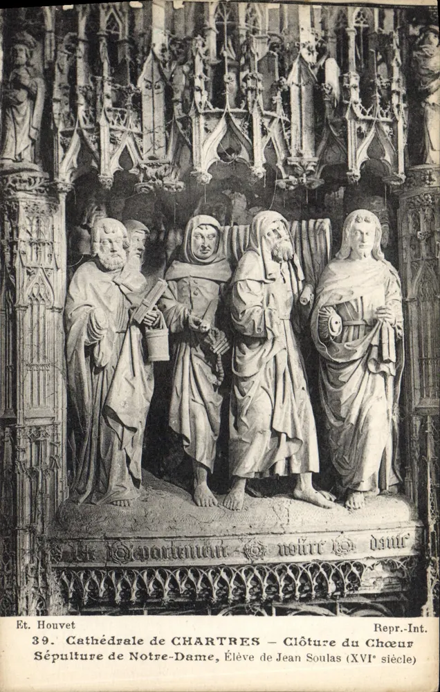 Kathedrale von CHARTRES — Grabmal der Notre-Dame, Schüler von Jean Soulas (16. Jahrhundert) - Vorderseite