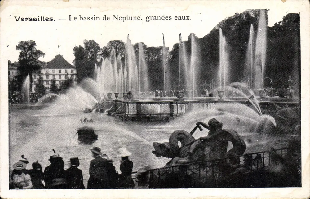 Versailles — Der Neptun-See, große Wasser. - Vorderseite