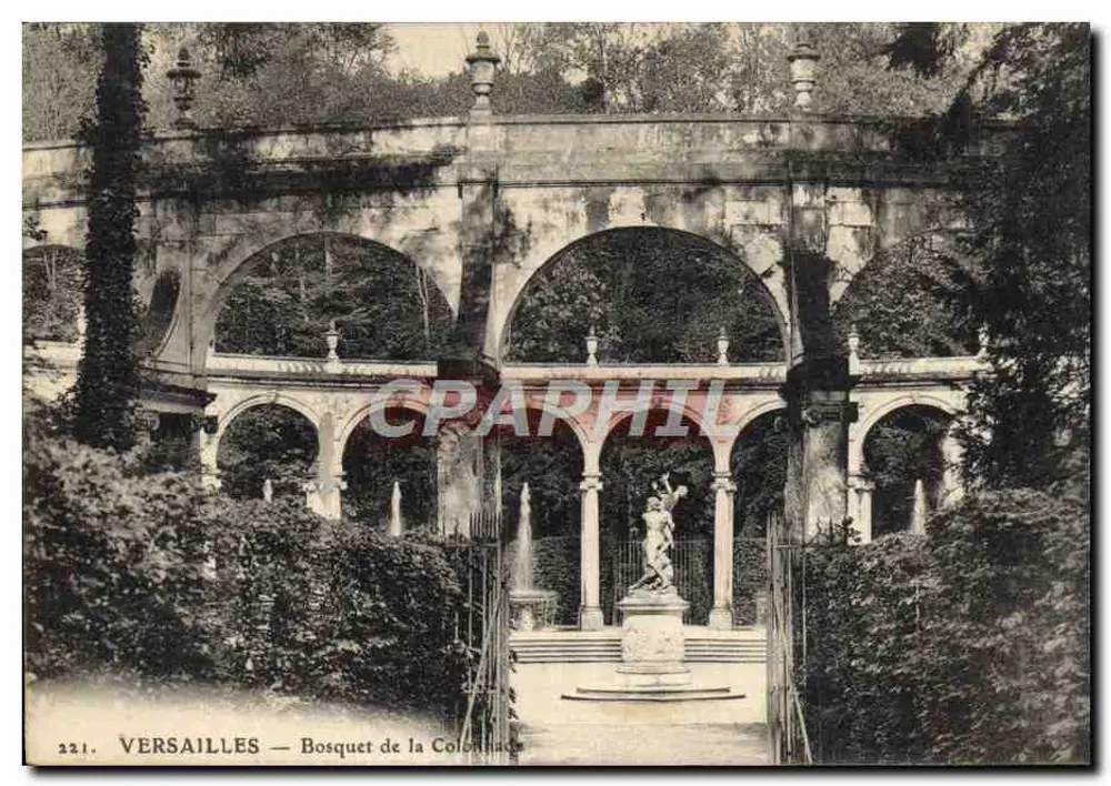 Versalhes — Bosquet da Colonnada — editor não identificado, n° 221 - Frente