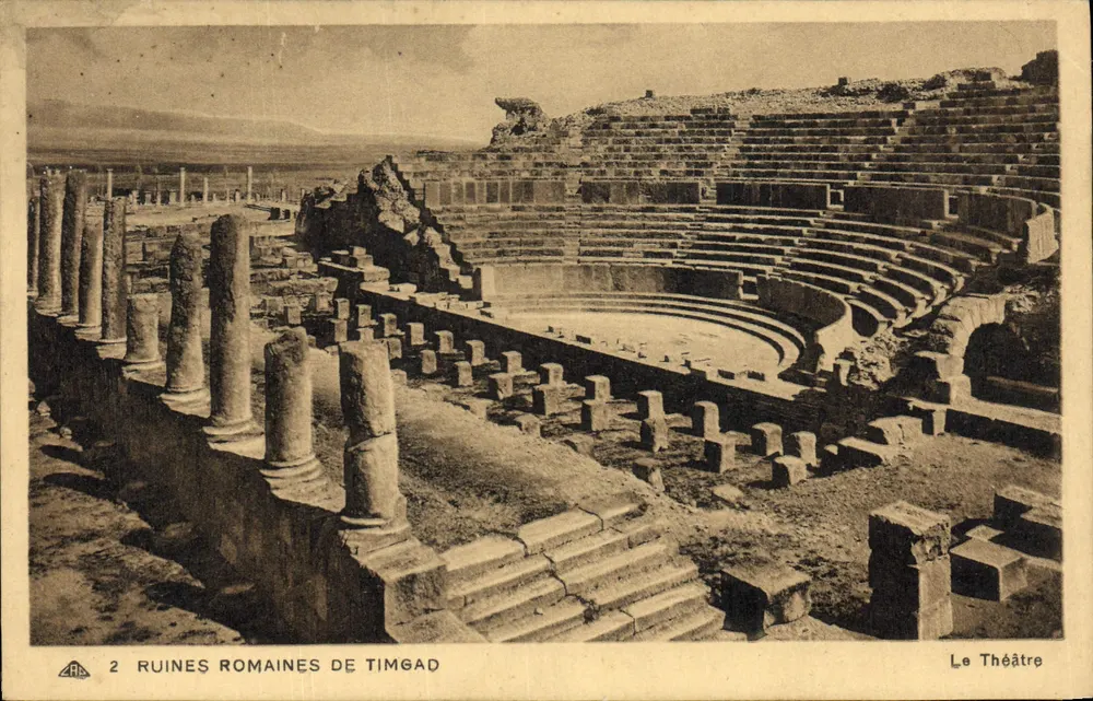 Römische Ruinen von Timgad — Das Theater — Museumsausgabe - Vorderseite