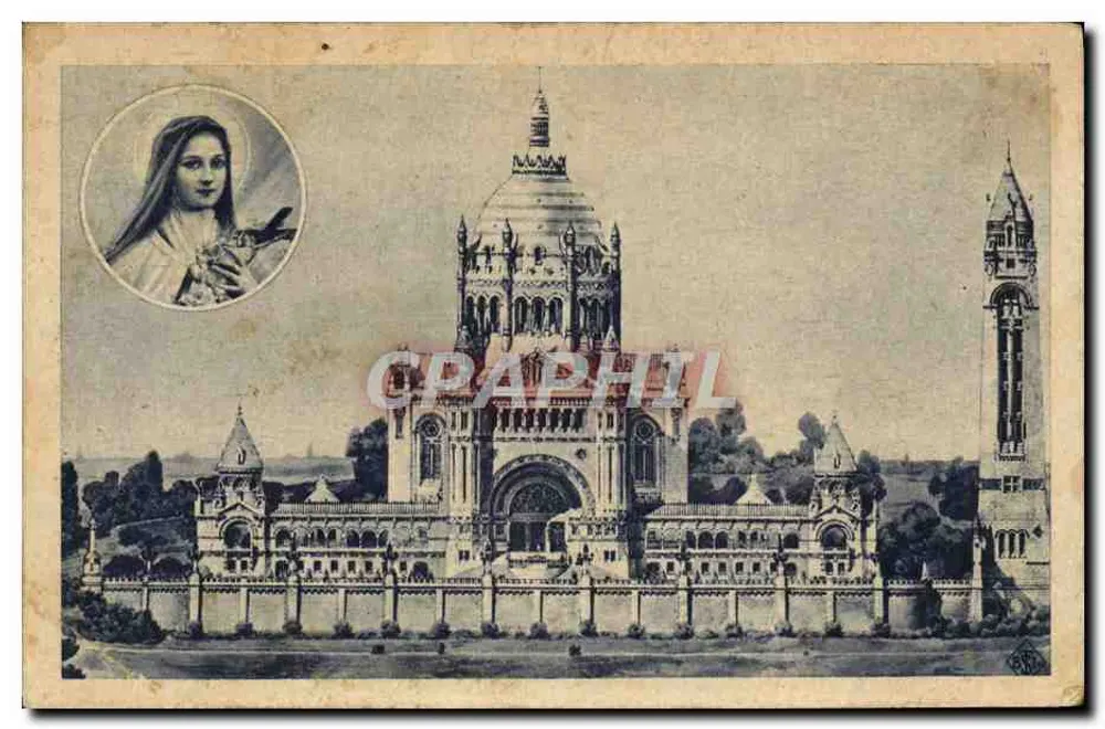 Basilique de Lisieux — Vue Générale du Projet — éditeur : Dépôté - Reproduction Interne - Paris - Vorderseite