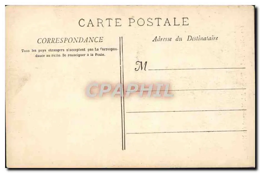 Marseille - Die Réformierten & das Monument der Mobiles — E. Lacour, n° 650 - Rückseite