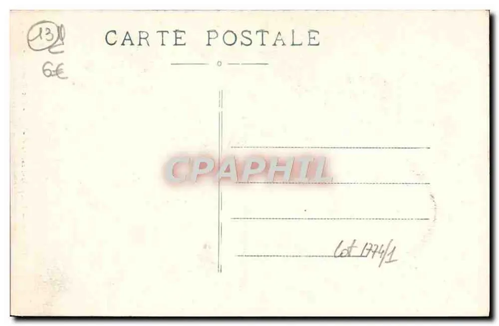 Marseille — Kirche St-Vincent-de-Paul — Die Reformierten — Verlag E.L. n°42 - Rückseite