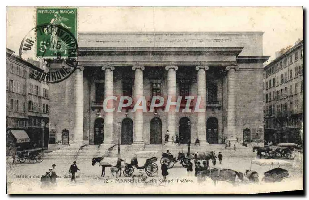 Marsiglia — Il Grande Teatro — Édition des Galeries, n°22 - Recto