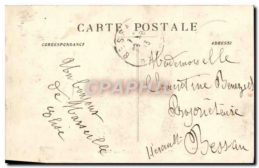 Marsiglia — Il Grande Teatro — Édition des Galeries, n°22 - Verso