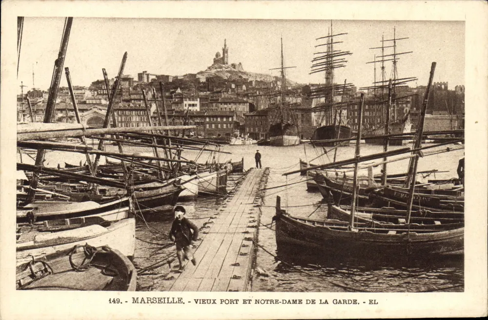 Marseille - Alter Hafen und Notre-Dame de la Garde - EL - Vorderseite