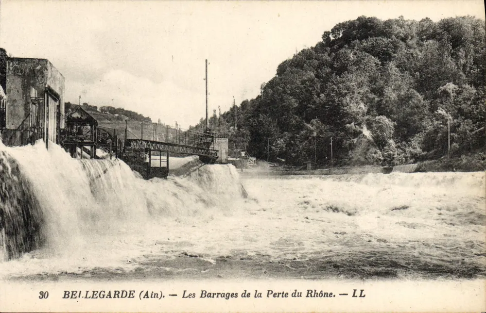 Béi-Legarde (Ain) — Os Barragens da Perte do Rhône — LL - Frente