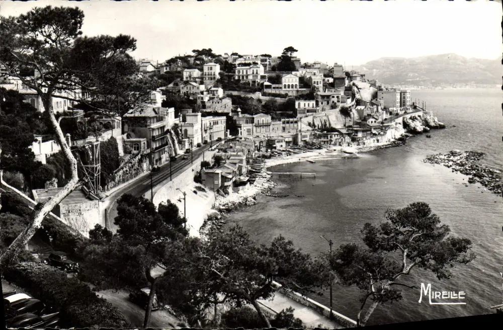 Visão da Corniche em Marselha — edit. Mireille - Frente