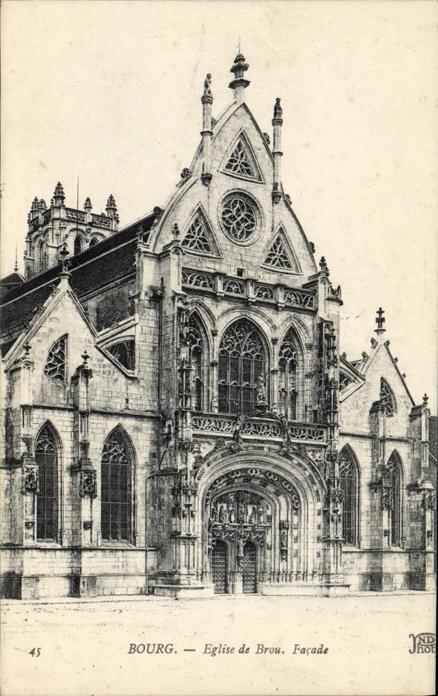 Bourg. — Igreja de Brou. Fachada — JND Hot, n°45 - Frente