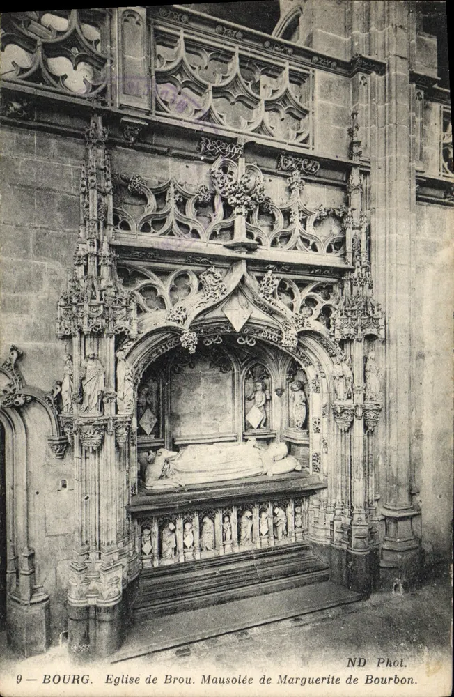 Bourg — Église de Brou. Mausolée de Marguerite de Bourbon — ND Phot. - Recto
