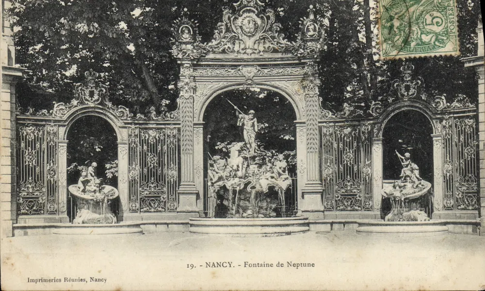 NANCY — Fonte de Netuno — Imprensa Unida, Nancy, n°19 - Frente