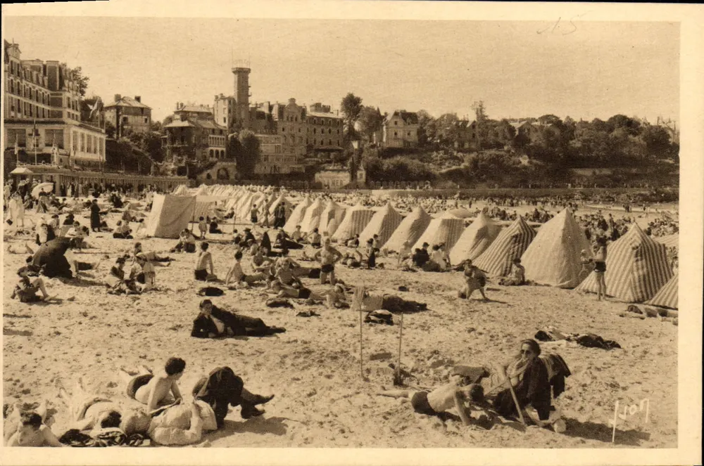 Dinard (Ille-et-Vilaine) — Um canto da praia — Les Éditions d'Art Yvon, Paris - Frente