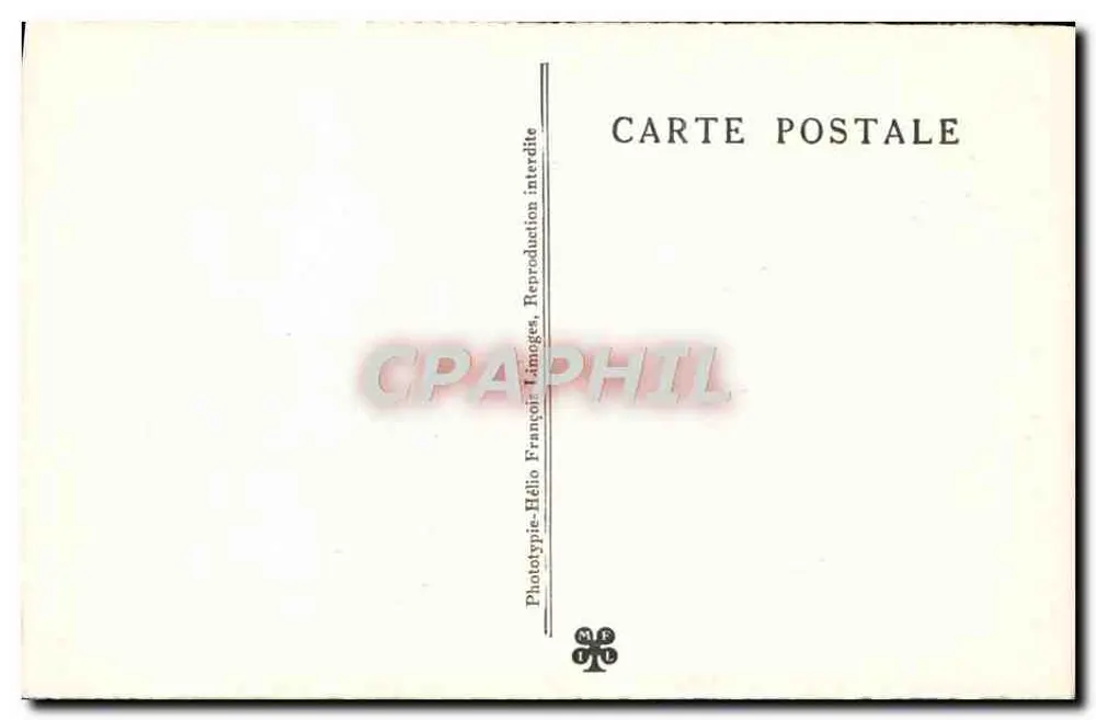 Poços de PADIRAC (Lot) — A Rio Plana Superior — Phototypie-Hélio Francoïs Limoges - Verso