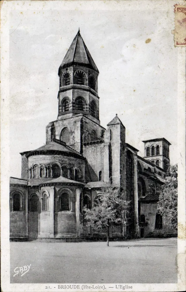 Brioude (Haute-Loire) — A Igreja — Edição Gaby, n°21 - Frente