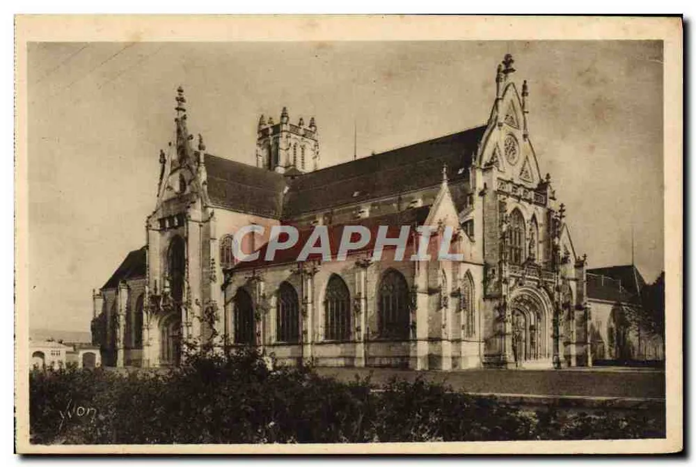 Bourg (Ain) — Igreja de Brou — Vista geral — Edições d'Art Yvon, Paris - Frente