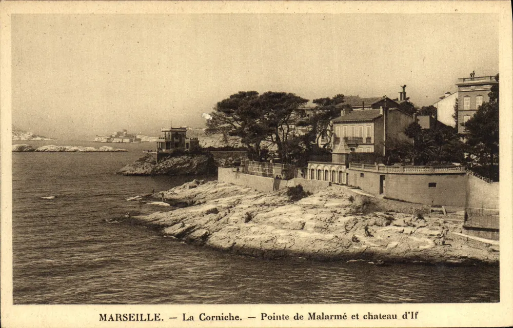 Marseille — A Corniche — Ponte de Malarmé e castelo de If - Frente