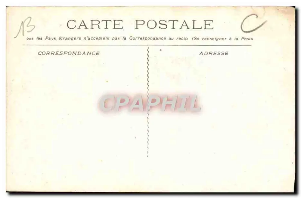 Marselha - O Palácio Longchamp — L.R. n°126 - Verso