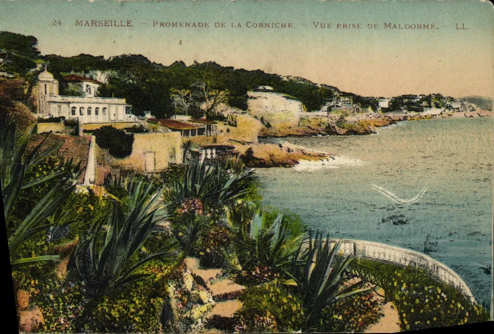 Marseille — Promenade de la Corniche — Vue prise de Maldormé — LL. Éditeur LL. - Vorderseite
