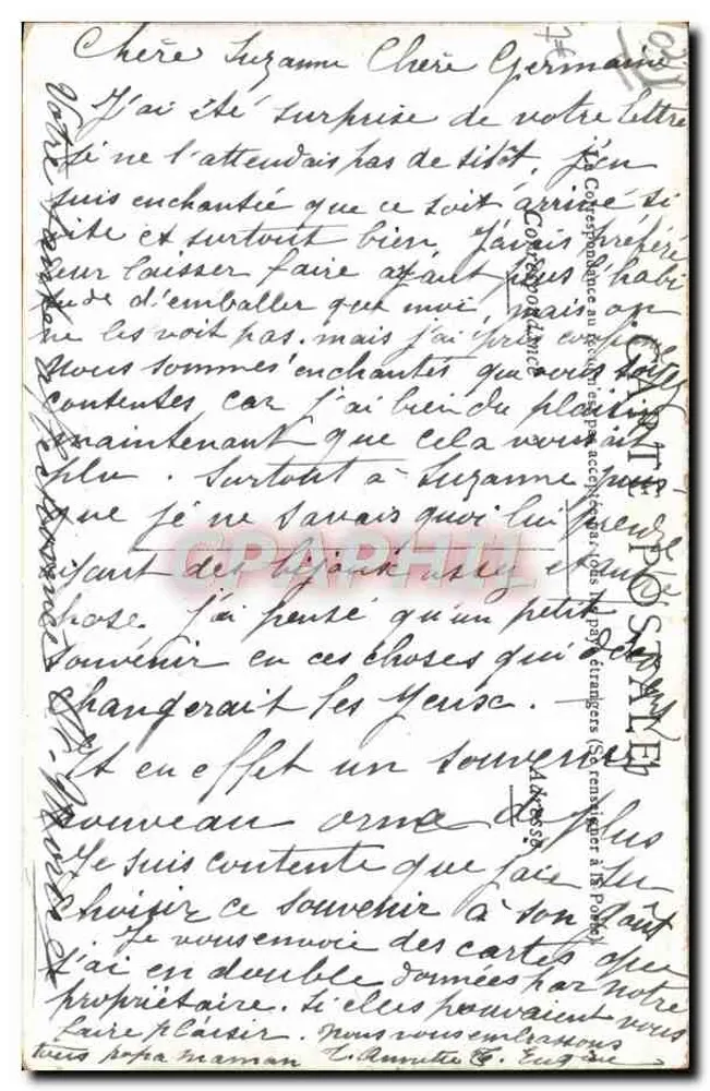 Vichy — Militair ziekenhuis — uitgever Staerck, Parijs - Achterkant