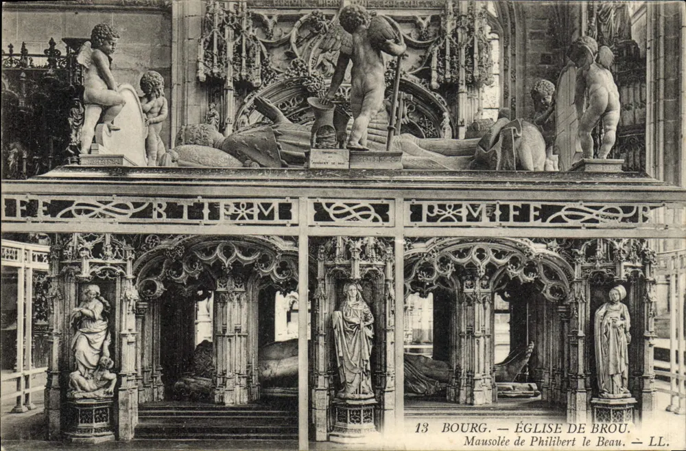 Bourg — Kirche von Brou. Mausoleum von Philibert le Beau — LL. - Vorderseite