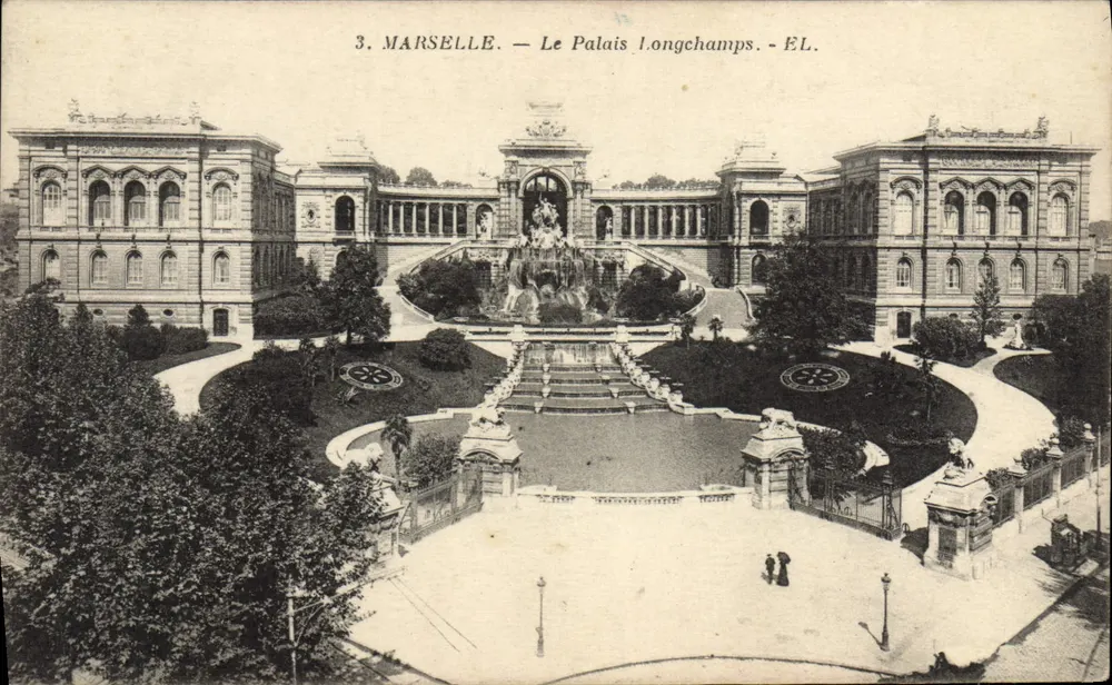 Marseille — Het Palais Longchamps — EL. - Voorkant