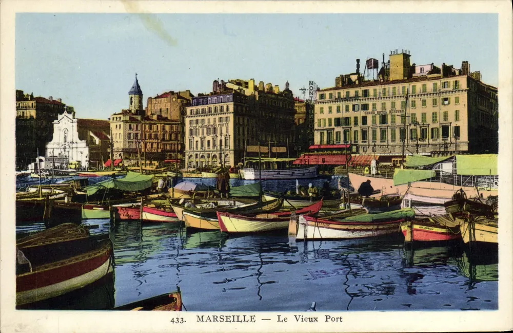 Marseille — Der alte Hafen — Druckerei Adia, Nizza - Vorderseite