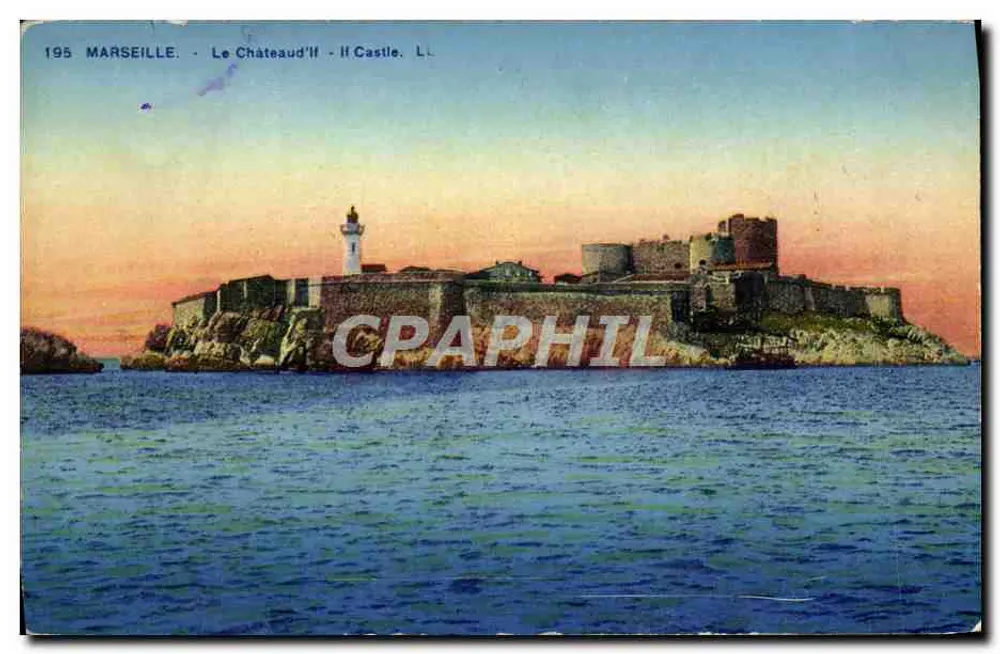Marselha - O Castelo d'If - Castelo - L.L. - n°195 - Frente