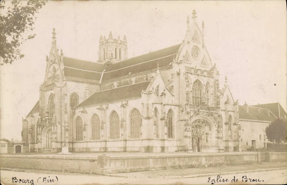 Igreja de Brou - Bourg (Hin) — editor não identificado, número de série não visível - Frente