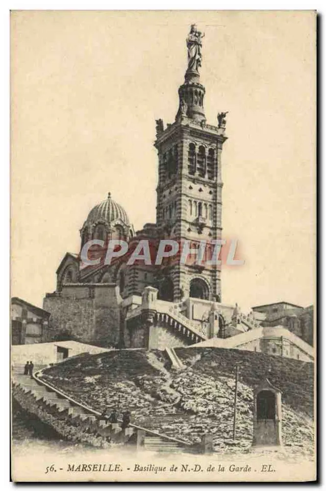 Marselha - Basílica N.-D. da Guarda - EL. n°56 - Frente