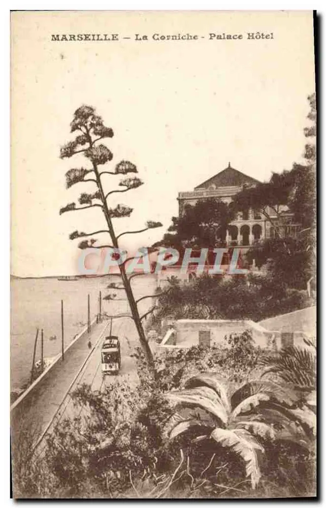 Marselha — A Corniche — Hotel Palace - Frente