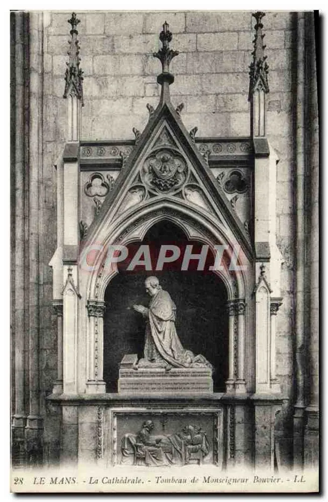 Le Mans - Die Kathedrale - Grabmal des Monsieur Bouvier - I.L. - Vorderseite