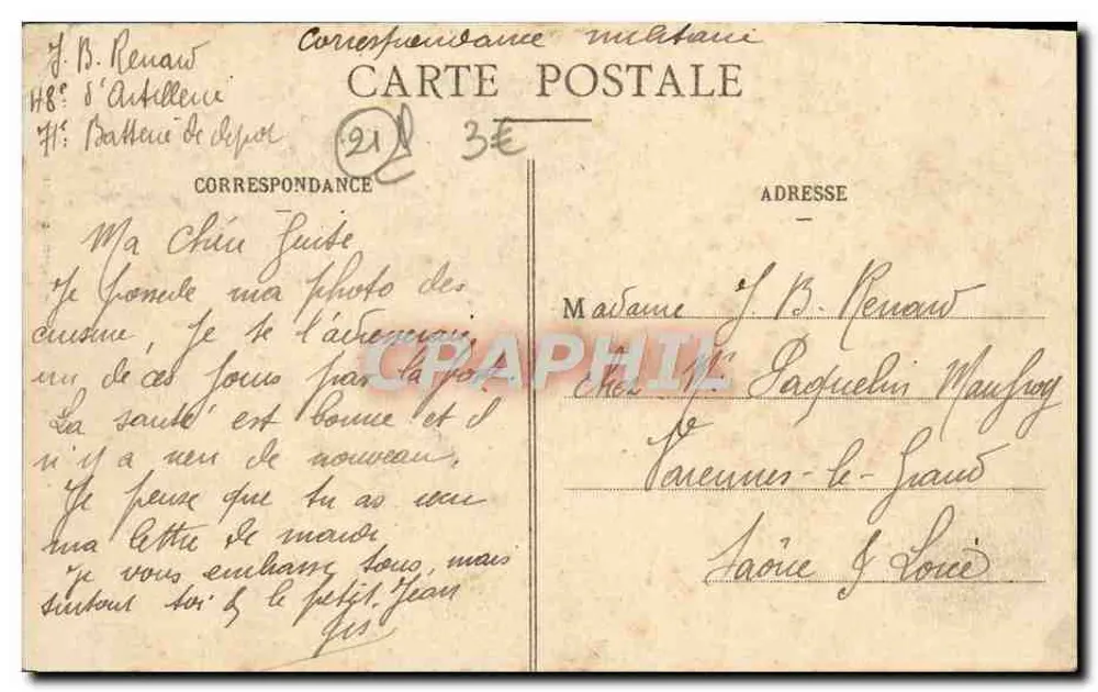 Dijon - Kirche St-Michel - Portal: Das Gericht am Jüngsten Tag - L. V., Verlag - Rückseite